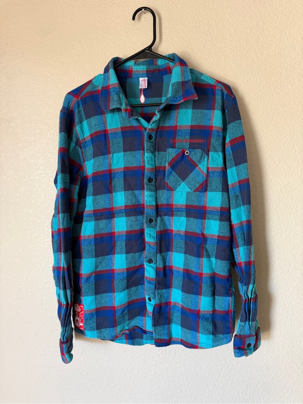 Alien Workshop Plaid Flannel Shirt Men’s XL 100% Cotton Skate